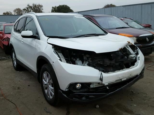 5J6RM4H74DL068093 - 2013 HONDA CR-V EXL WHITE photo 1