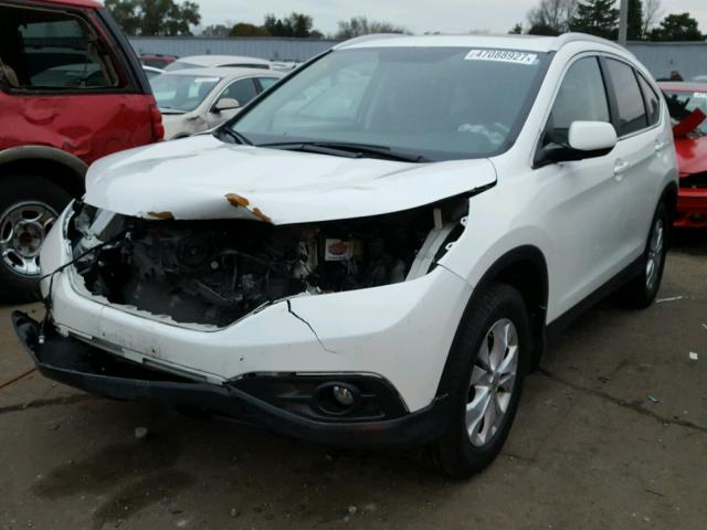 5J6RM4H74DL068093 - 2013 HONDA CR-V EXL თეთრი ფოტო 2