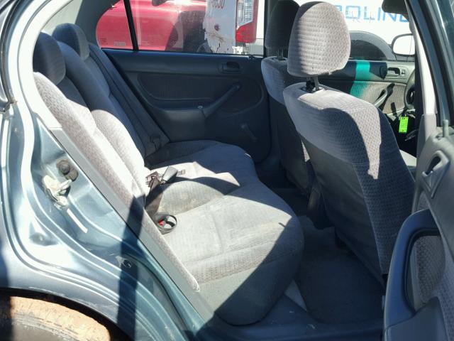 2HGEJ6616YH500159 - 2000 HONDA CIVIC BASE SILVER photo 6