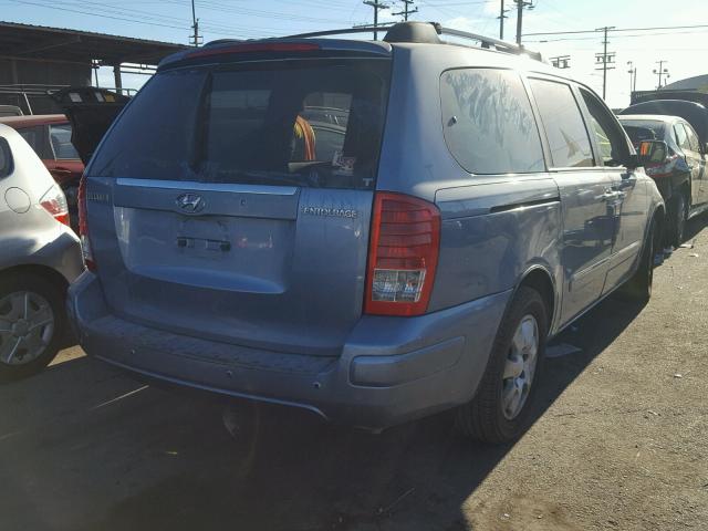 KNDMC233076026406 - 2007 HYUNDAI ENTOURAGE BLUE photo 4