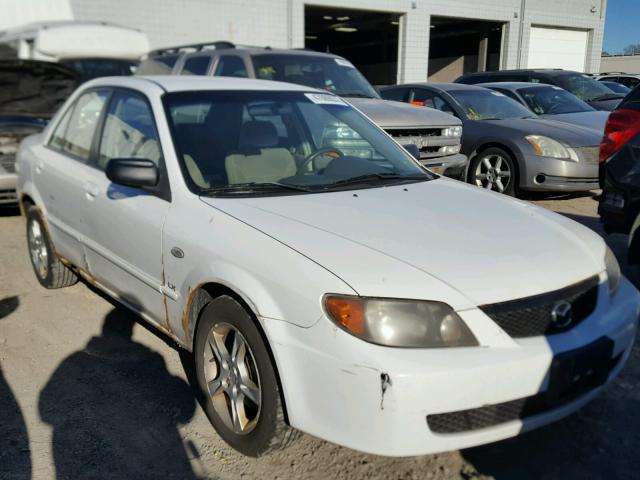 JM1BJ225630173648 - 2003 MAZDA PROTEGE DX WHITE photo 1