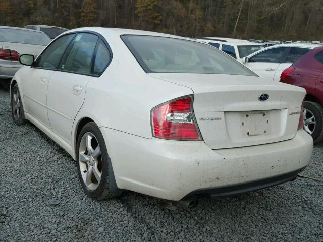 4S3BL626967203926 - 2006 SUBARU LEGACY 2.5 WHITE photo 3