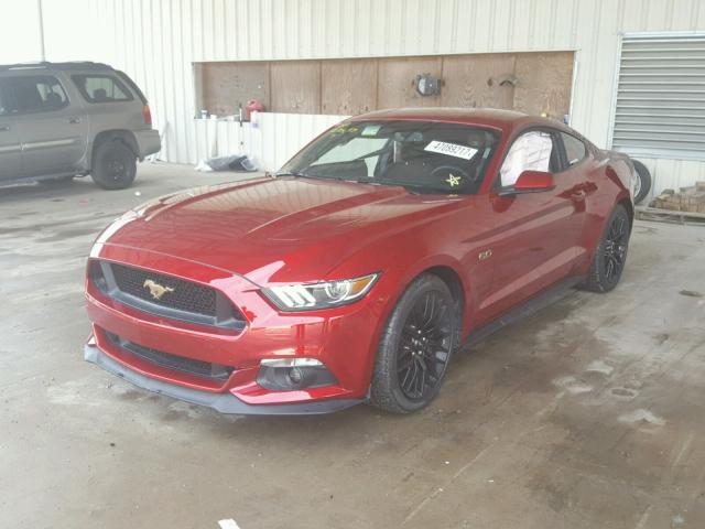 1FA6P8CF8H5276418 - 2017 FORD MUSTANG GT RED photo 2