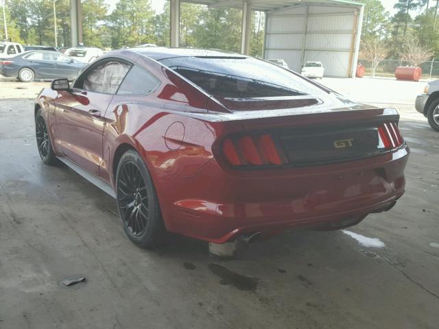 1FA6P8CF8H5276418 - 2017 FORD MUSTANG GT RED photo 3