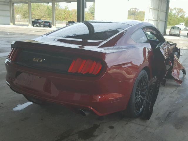 1FA6P8CF8H5276418 - 2017 FORD MUSTANG GT RED photo 4