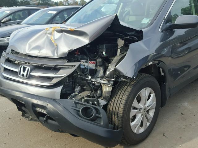 2HKRM4H70DH689017 - 2013 HONDA CR-V EXL GRAY photo 9