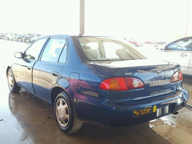 1NXBR12E81Z423637 - 2001 TOYOTA COROLLA CE BLUE photo 3