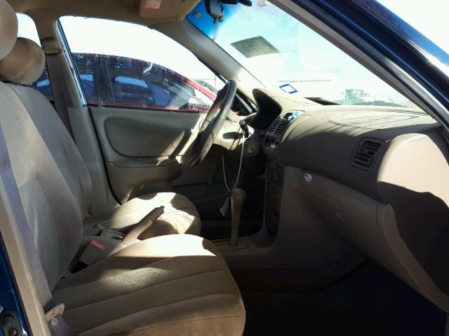 1NXBR12E81Z423637 - 2001 TOYOTA COROLLA CE BLUE photo 5