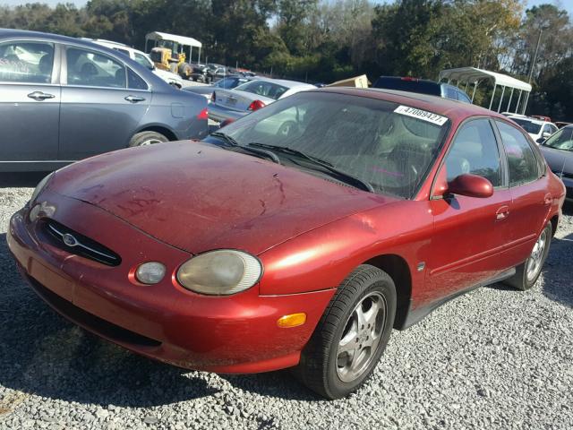 1FAFP53SXXA234530 - 1999 FORD TAURUS SE BURGUNDY photo 2