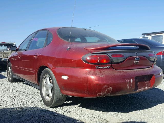 1FAFP53SXXA234530 - 1999 FORD TAURUS SE BURGUNDY photo 3