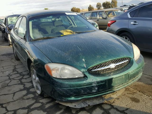 1FAFP5524YG167080 - 2000 FORD TAURUS SES GREEN photo 1