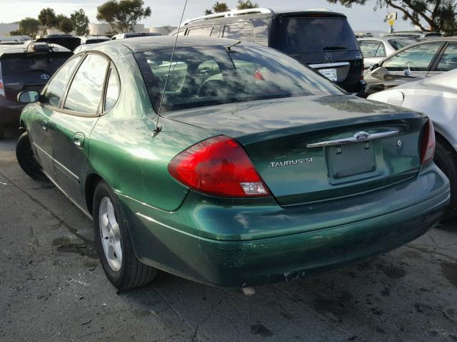 1FAFP5524YG167080 - 2000 FORD TAURUS SES GREEN photo 3