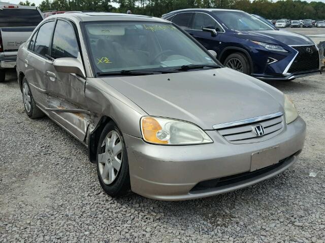 1HGES26772L010527 - 2002 HONDA CIVIC SILVER photo 1