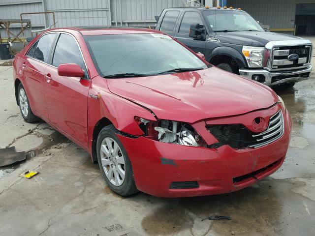 4T1BB46K58U038973 - 2008 TOYOTA CAMRY HYBR RED photo 1