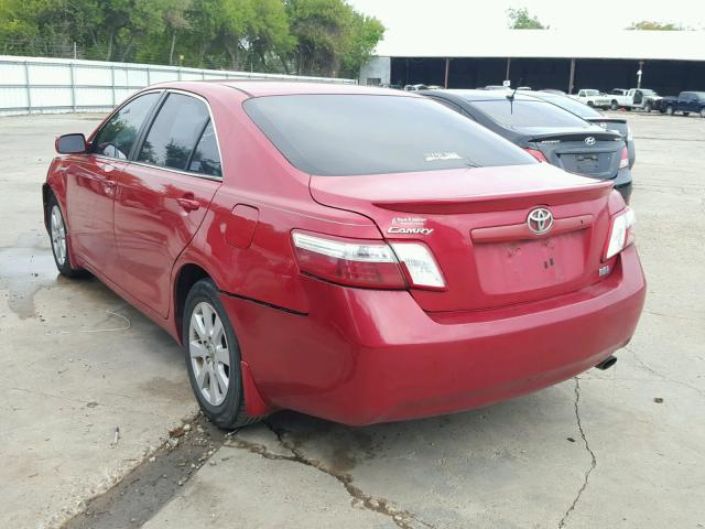 4T1BB46K58U038973 - 2008 TOYOTA CAMRY HYBR RED photo 3