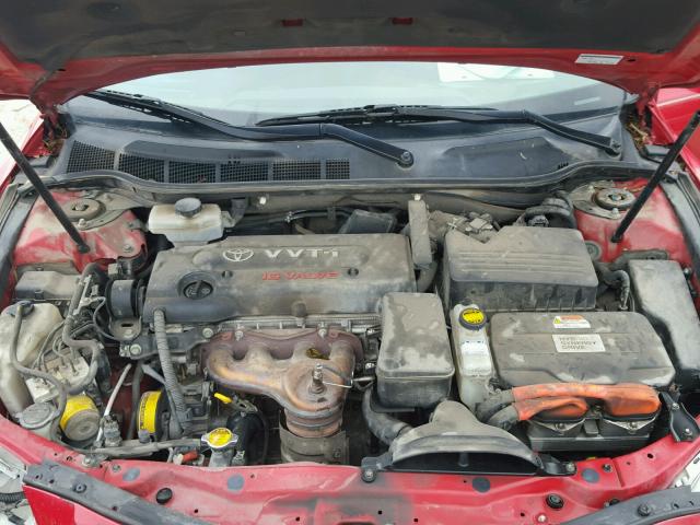 4T1BB46K58U038973 - 2008 TOYOTA CAMRY HYBR RED photo 7