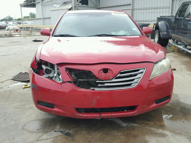 4T1BB46K58U038973 - 2008 TOYOTA CAMRY HYBR RED photo 9