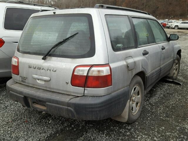 JF1SF63502H725271 - 2002 SUBARU FORESTER L SILVER photo 4