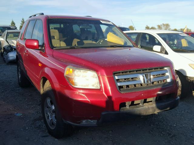 2HKYF18496H519168 - 2006 HONDA PILOT EX RED photo 1