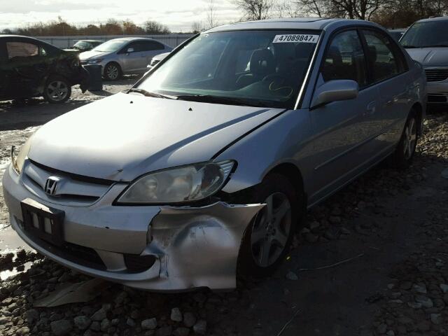 2HGES16854H924777 - 2004 HONDA CIVIC SI SILVER photo 2