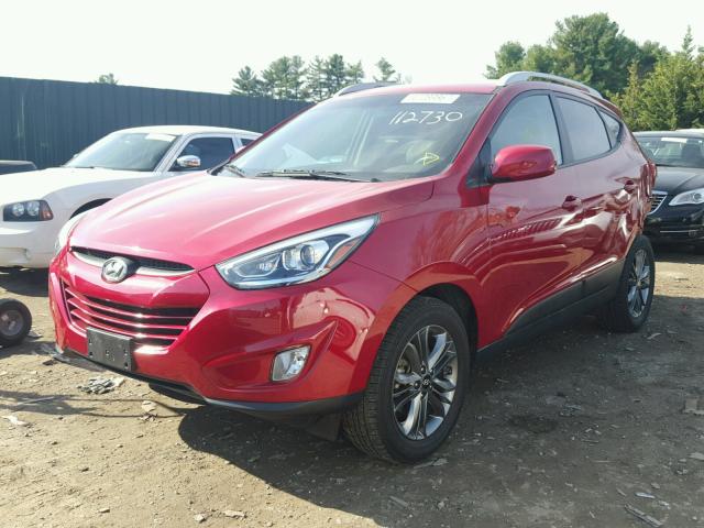 KM8JU3AG8FU111463 - 2015 HYUNDAI TUCSON LIM RED photo 2