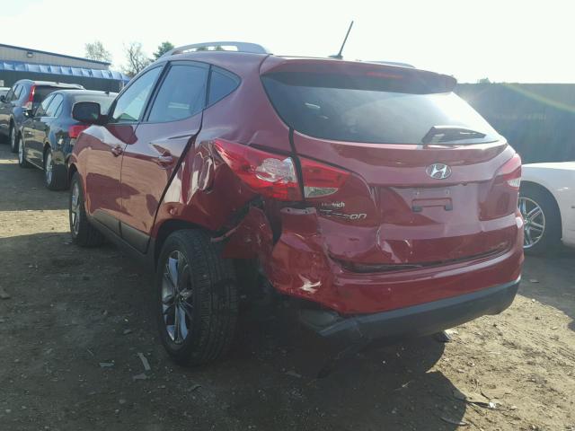 KM8JU3AG8FU111463 - 2015 HYUNDAI TUCSON LIM RED photo 3