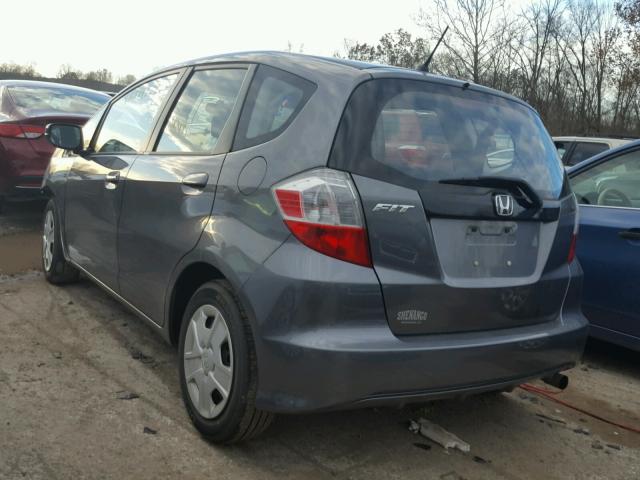 JHMGE8H32DC046171 - 2013 HONDA FIT GRAY photo 3