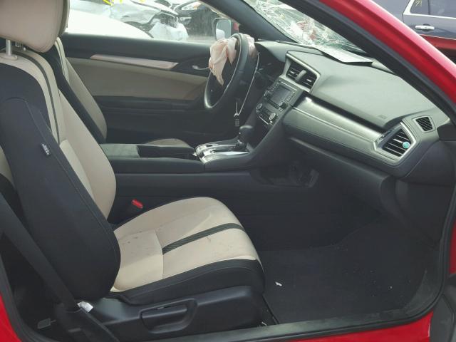 2HGFC4B09GH306000 - 2016 HONDA CIVIC LX RED photo 5