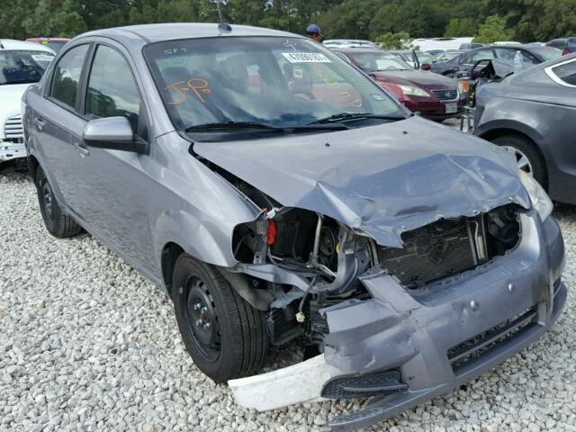 KL1TD5DE0AB124691 - 2010 CHEVROLET AVEO LS GRAY photo 1