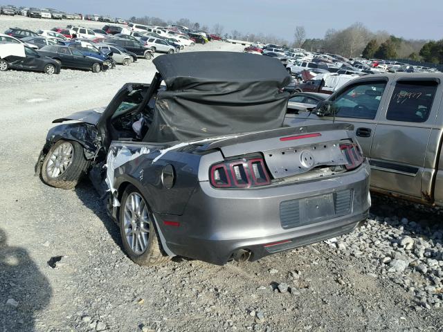 1ZVBP8EM0E5309165 - 2014 FORD MUSTANG GRAY photo 3