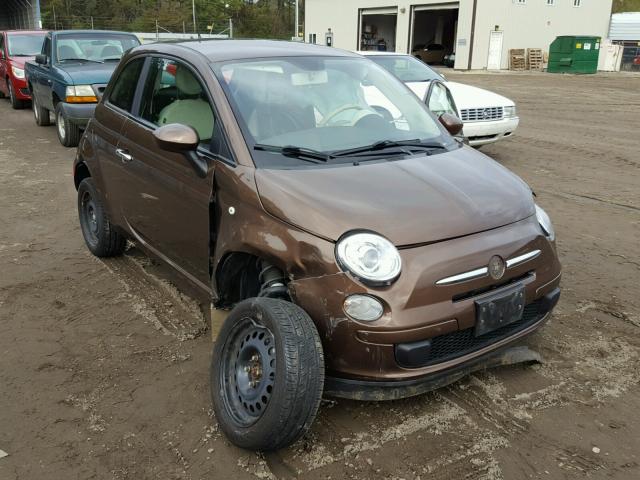 3C3CFFAR5DT528500 - 2013 FIAT 500 POP BROWN photo 1