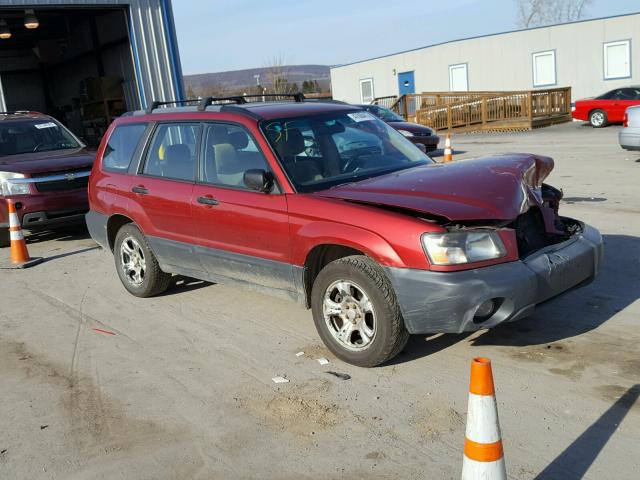 JF1SG63695G711109 - 2005 SUBARU FORESTER 2 RED photo 1