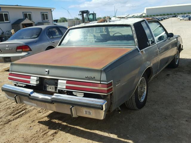 1G4GM47A5FP200859 - 1985 BUICK REGAL LIMI GRAY photo 4