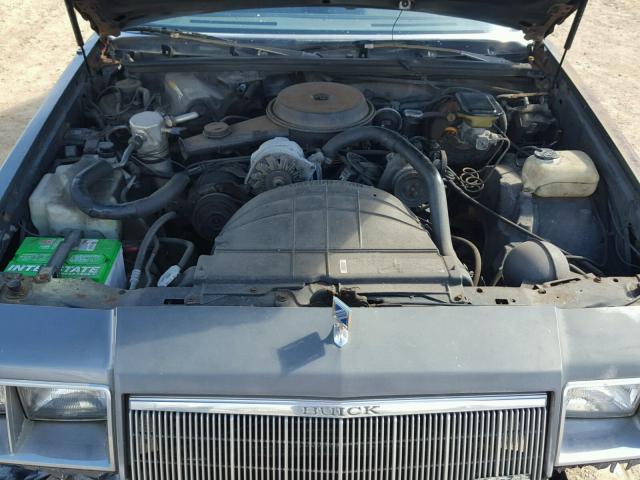 1G4GM47A5FP200859 - 1985 BUICK REGAL LIMI GRAY photo 7