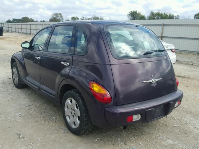 3C4FY48BX4T321200 - 2004 CHRYSLER PT CRUISER PURPLE photo 3