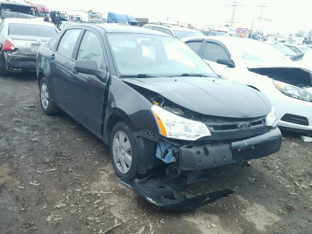 1FAHP34N58W226488 - 2008 FORD FOCUS S/SE BLACK photo 1