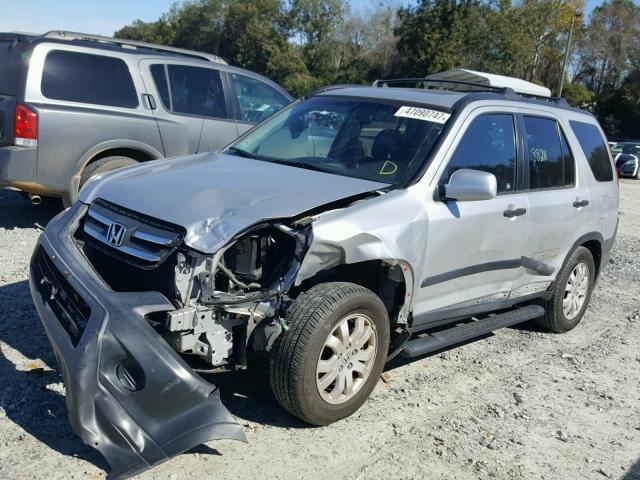 SHSRD78866U414854 - 2006 HONDA CR-V EX SILVER photo 2