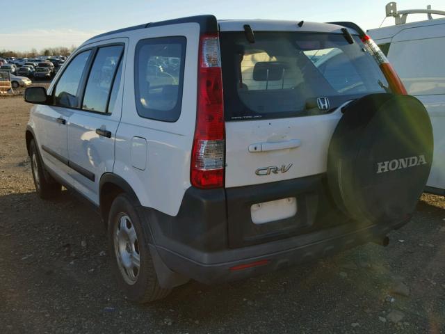 SHSRD78536U440785 - 2006 HONDA CR-V LX WHITE photo 3