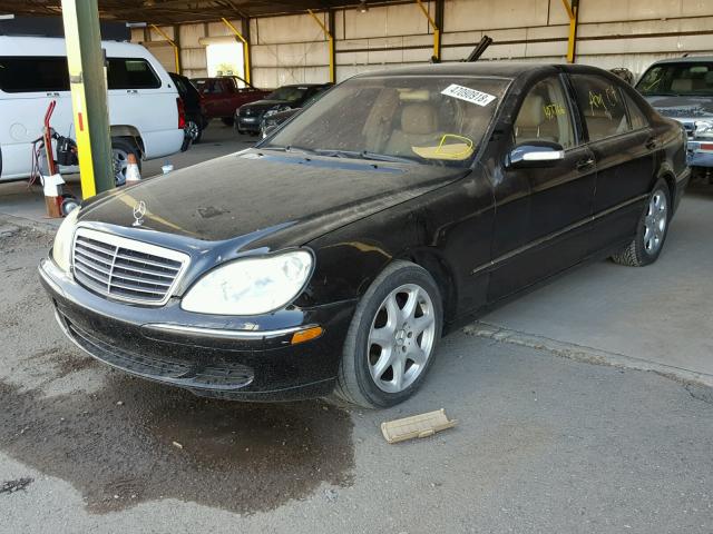 WDBNG75J63A358521 - 2003 MERCEDES-BENZ S 500 BLACK photo 2