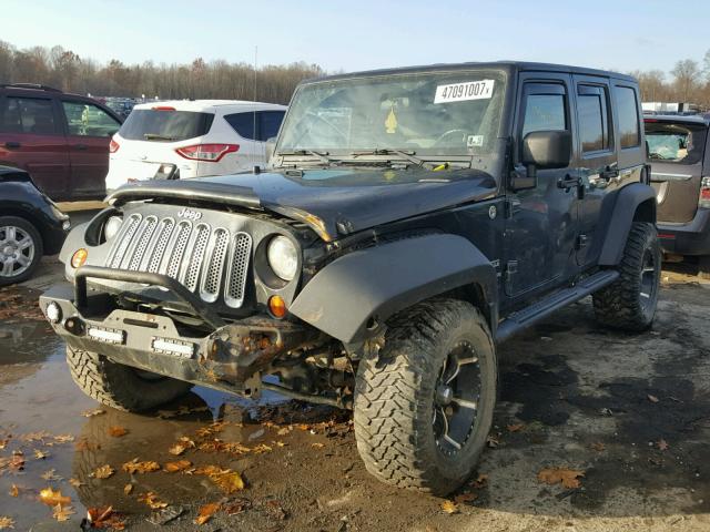 1J4BA3H17AL137483 - 2010 JEEP WRANGLER U BLACK photo 2