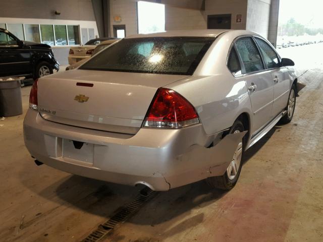 2G1WG5E31D1245849 - 2013 CHEVROLET IMPALA LT SILVER photo 4