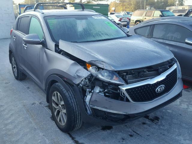 KNDPB3AC2E7605056 - 2014 KIA SPORTAGE B GRAY photo 1