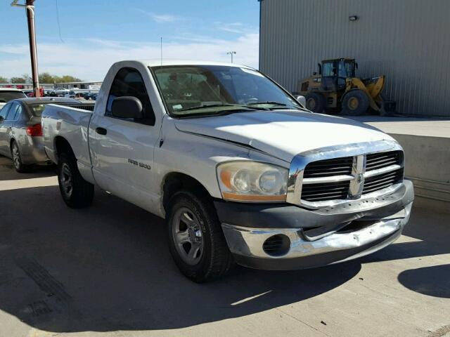 1D7HA16K66J182696 - 2006 DODGE RAM 1500 S WHITE photo 1