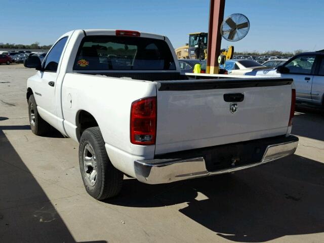 1D7HA16K66J182696 - 2006 DODGE RAM 1500 S WHITE photo 3