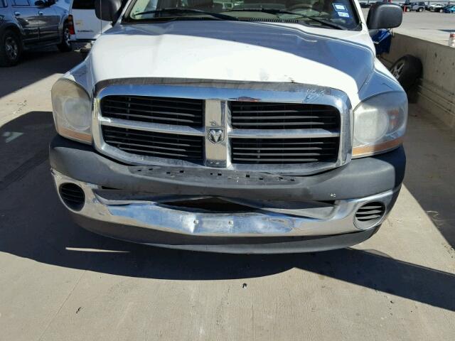 1D7HA16K66J182696 - 2006 DODGE RAM 1500 S WHITE photo 9