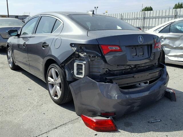 19VDE1F37EE011563 - 2014 ACURA ILX 20 GRAY photo 3