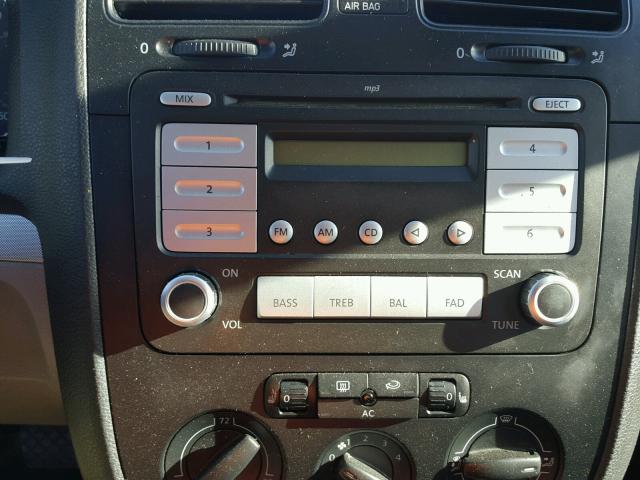 3VWRZ71K59M034433 - 2009 VOLKSWAGEN JETTA SE Boz foto 9