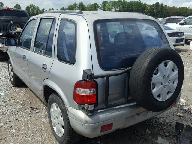 KNDJB723615057726 - 2001 KIA SPORTAGE SILVER photo 3