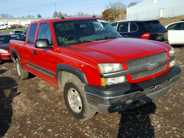 2GCEK19T141299771 - 2004 CHEVROLET SILVERADO RED photo 1