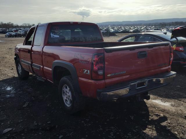 2GCEK19T141299771 - 2004 CHEVROLET SILVERADO RED photo 3